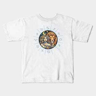 ZODIAC Leo - Astrological LEO - LEO - ZODIAC sign - Van Gogh style - 6 Kids T-Shirt